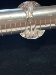 Vintage Glass Dome Cocktail Ring Size 9 Stunning