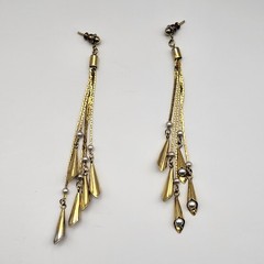 Fabulous dangle Earrings multi strand faux pearl lightweight flirty