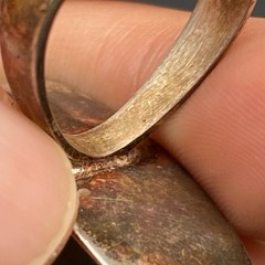 Vintage Modernist Tiger Eye Sterling Silver Dimensional Ring Size 5.25
