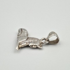 Vintage 925 Sterling Silver Double Sided Egyptian Great Sphinx of Giza Pendant