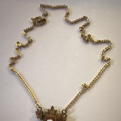 Antique Victorian Gold Tone Chain Necklace