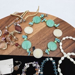 Estate Jewelry Asst Lot Of 30 Items Silver- Turquoise-Rings-Necklaces VTG #4 Set