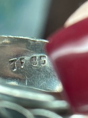 VTG 925 Sterling silver spinner band rope style ring Sz 6 TF –85 Mexico preowned