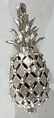 Vintage Sterling Silver LARGE PINEAPPLE #19 Charm for a Bracelet, 3.51g