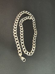 Sterling Silver Curb Link Chain 22” 12MM 67.7Grams