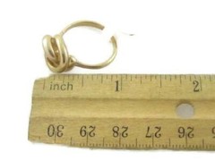 Vintage Classic Love Knot Knotted Ball Design Gold Plated Cocktail Ring