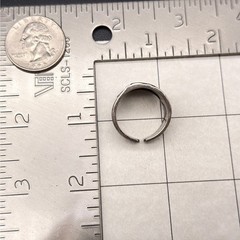 Vintage Royal Flush Poker Sterling Silver Ring Adjustable Size 8.5