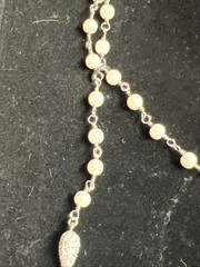 VTG NOS SIGNED JJJ 925 STERLING Endless Necklace Star Pendant #JG55