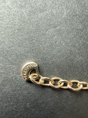 Vintage W Germany Flat Cuban Link Necklace Gold Tone 15” Minimalist Career