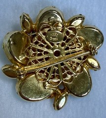 Vintage Signed Hobe 1965 Brooch And Earrings