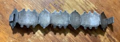 VTG Mexico Sterling Silver BANDED BLACK Onyx Bracelet Carved Mask Face 6O GRAMS