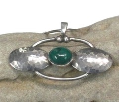 Vintage 80’s Silver 925 Rachel Gera Pendent One Of A Kind Signed Modernist Art