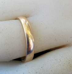 VINTAGE SOLID 14 KARAT GOLD Deco Wedding Band Size 6.5 ArtCarved Ring 3.23 Grams