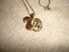 Vintage Avon 79 Charm Pendant and Unbranded 1979 Mini Senior Class Ring Pendant
