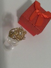 Vintage Uncas Karatclad 18K HGE Ladies SZ.7 Cluster Ring 6.4 Grams (L-5)