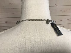 Cookie Lee Faceted glass Crystal long Silver Strand Necklace NEW 89686 $26