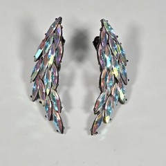 RARE- YSL Yves Saint Laurent Aurora Boralis Goossen’s Earring & Brooch Set