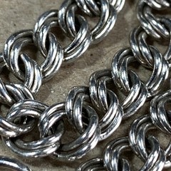 Vtg AC Co Sterling Silver Rhodium Plated Charm Bracelet 7 in. Parallel Link 6.2g