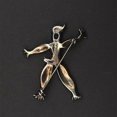 Alfred Philippe Trifari Sterling Silver Rintintin Ragdoll Brooch