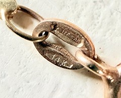 Vintage 14k Gold 2mm Serpentine Chain-15”-5.2G-Arezia Oro SRL-Arezzo, Italy