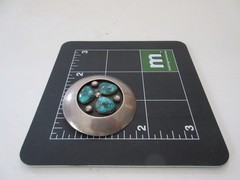 Vintage Frank Patania Sr Thunderbird Shop Sterling Silver Turquoise Brooch Pin