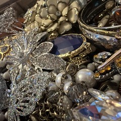 Vintage to Now Jewelry Lot, ALL WEARABLE Untested. No Broken. Box A2