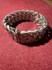 BRACELET – VINTAGE – STERLING SILVER 950 – MEN – WOMEN – 158.76 GRAMS- LINK