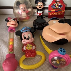 Vintage Junk Drawer Lot 18 Unused Postcards, Toys, Mickey Mouse, Watches, More