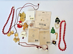 Lot of 22 Mixed Vintage Christmas Costume Jewelry 1990’s to Early 2000’s