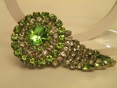 Beautiful Czech Jewelry Brooch Czechoslovakia Vintage Jablonex 282