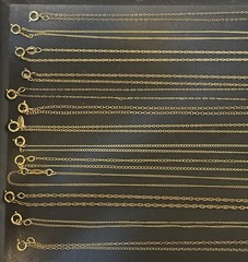 LB Vintage 1/20 12K & 14K GOLD-FILLED Resal Wear Fine Fancy Necklace (LOT OF 13)
