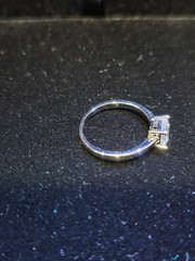 Sterling Silver Princess Cut Diamond Solitaire Ring 1ct Tested Stone