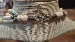 Vintage Pastel Buffalo Bone Beaded Necklace 4 Strand Southwestern Boho 35”