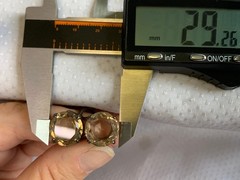 Vtg Ring Size 5.25 Band Costume Jewelry Round Smoky Quartz Look Stones *READ*