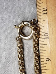 Beautiful Vintage Necklace Gold Tone Chain Thick Gift D26