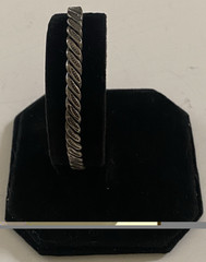 Lot of 4 Vintage Sterling Silver Twisted Rope Cuff Bracelets Size 6 & 7 (92.45g)