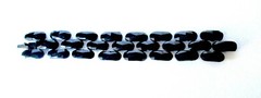 Vintage French Jet/Vauxhall Glass Bead Bracelet from the 1940’s