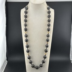 Lot 27 Ethnic Pyu Etched Agate Eye Beads Natural Stone Agate Beaded Necklace