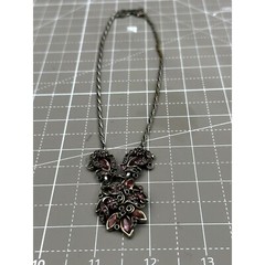 1950 Hollycraft Corp Necklace with Pink Rhinestones *AS IS*