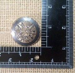 Antique Mayan Sterling Pendant/Brooch Gaud. Jal. Mex. (.925) Plata 8.8g.