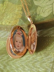 Vintage C. Co. 1/20 12K GF Storybook Locket with 14k GF Chain Stamped