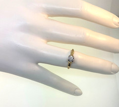 Vintage 1940’s 14k & Palladium Diamond Engagement Ring