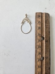 Vtg Michael Anthony 14kt Yellow Gold Heart Designed Charm Holder Pendant 1990s
