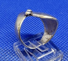 (101) Modernist VINTAGE Silver 925 Ring 1970s Size 7.25 Denmark Norway Finland
