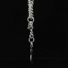 Magnificent Antique Birmingham Sterling Silver Albert Watch Chain