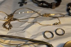 Stone leather shell vintage jewelry lot some designers too one leather sterling