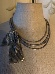 Hobe’ 4-strand bow tie vintage necklace