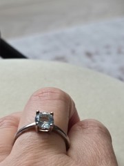 Vintage Jewelry BEAUTIFUL Sterling Silver Ring 💍 With Blue Topaz 💙 Stone