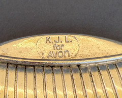 VINTAGE KJL FOR AVON Omega Collar Choker Necklace Dual Tone Silver Gold