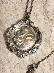 24. CREED Sterling 925 Cable chain St. Anthony Pendant Necklace 18″, 7.5g